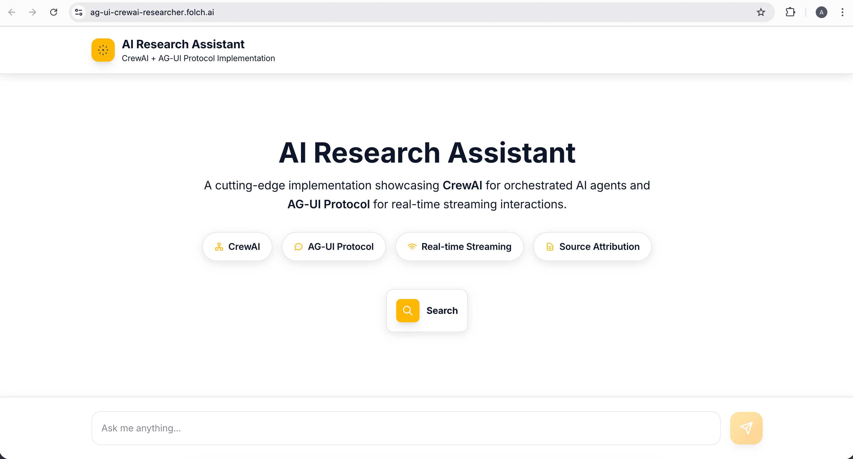 Preview of Real-Time Research Assistant